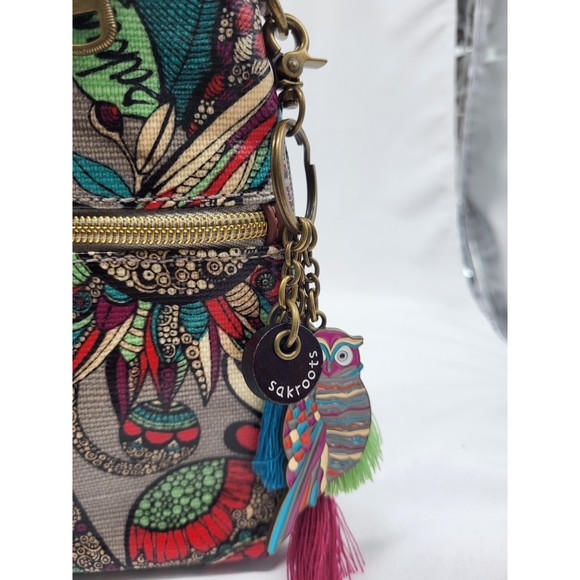 Sakroots Owl Shoulder Purse/Bag - Picture 2 of 10